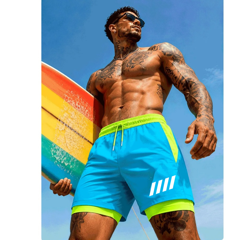 Pantalones cortos de playa lig - Swim Trunk Quick Dry reseña y precio